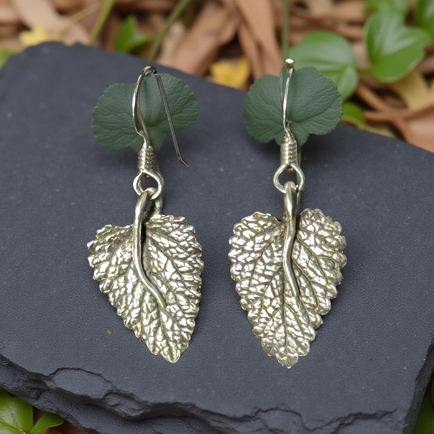 Horehound Leaf Earrings