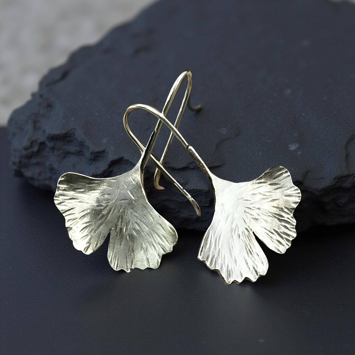 Ginkgo Leaf Earrings
