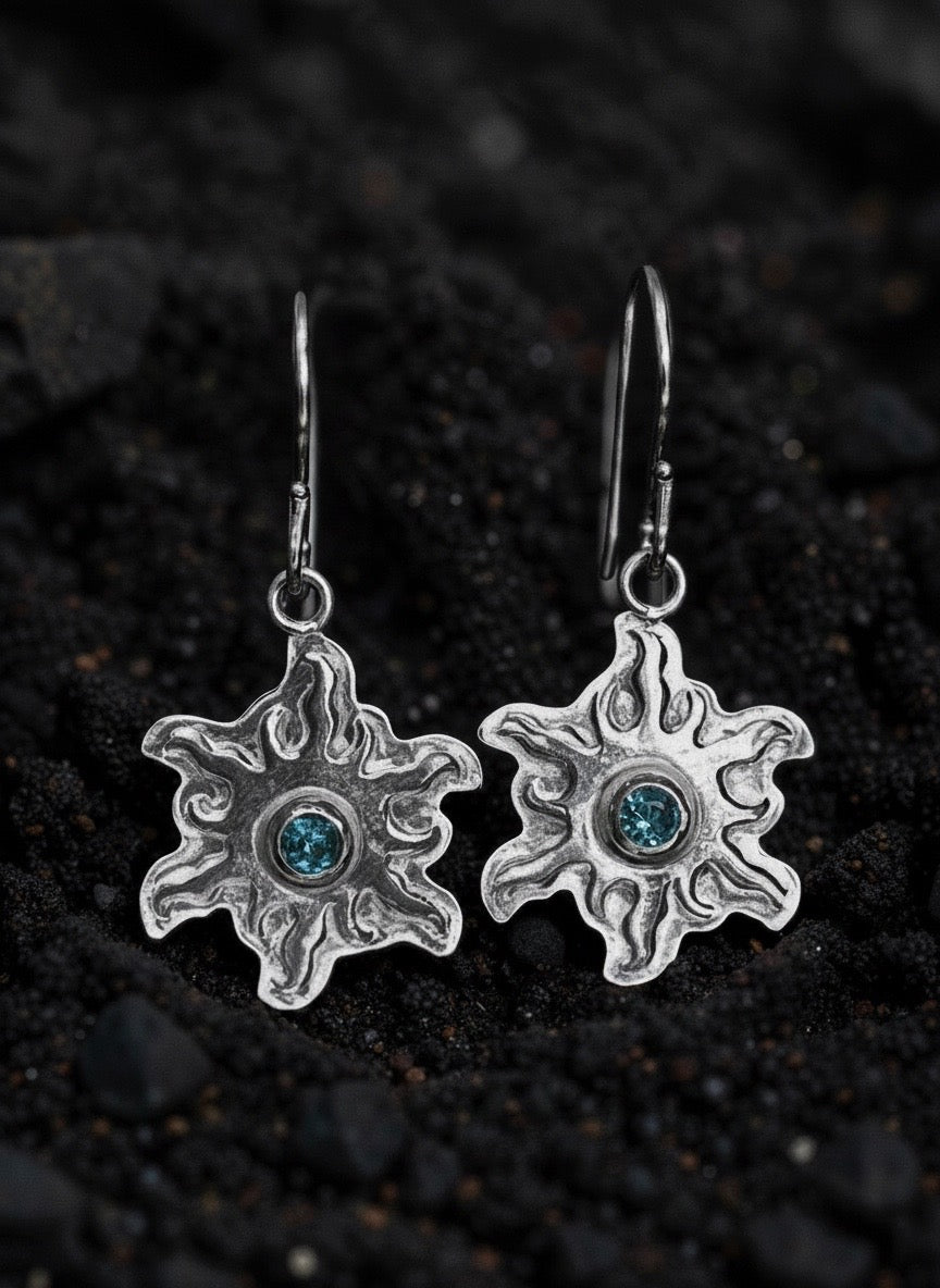Paraiba Sun Ray Earrings