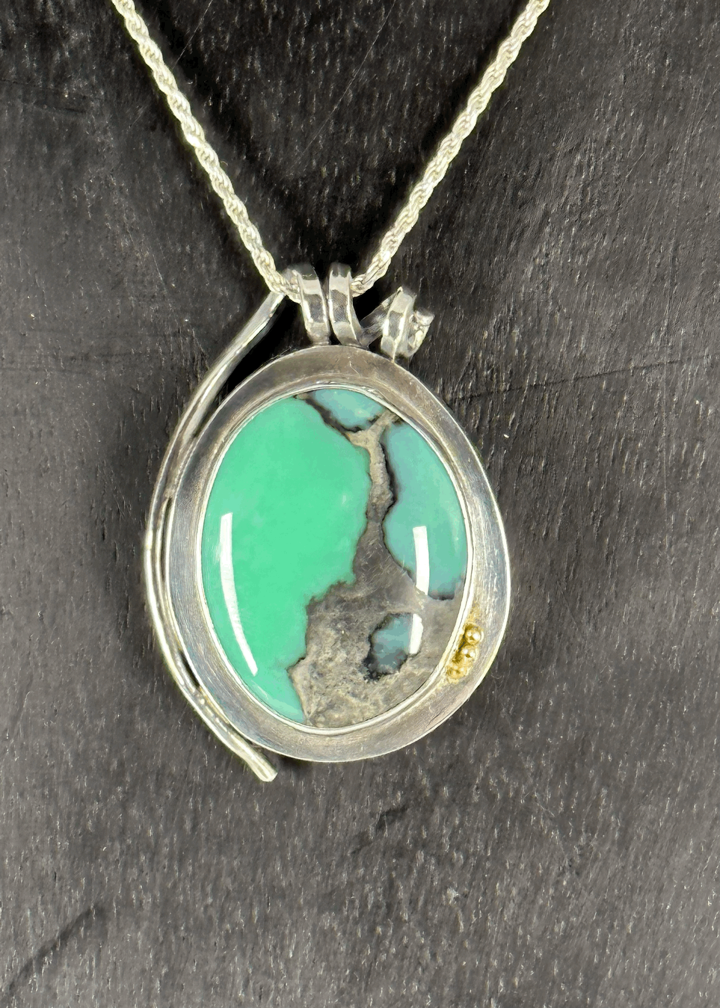 Desert Bloom Variscite Hollow Form