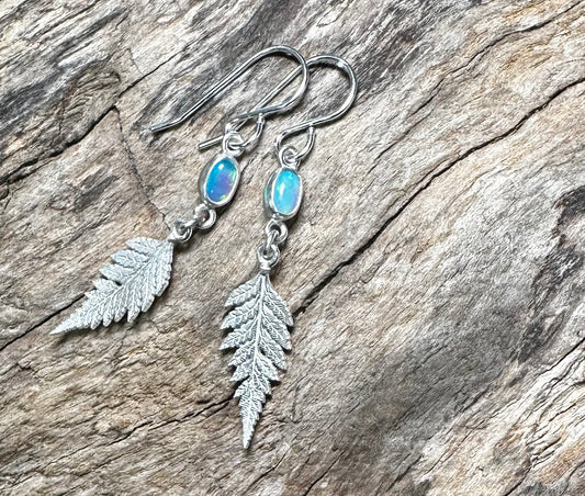 Cultured Opal and Fern Drops