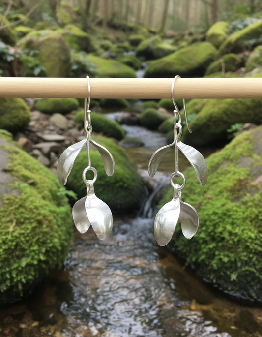 Flower Petal Drop Earrings