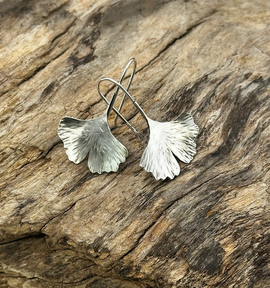 Ginkgo Leaf Earrings