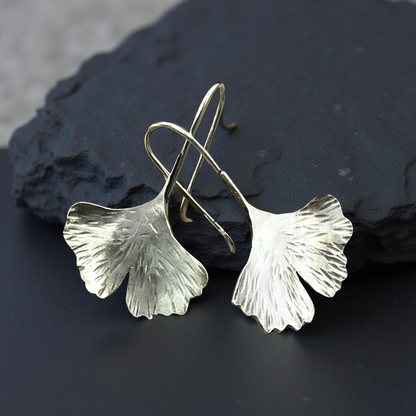 Ginkgo Leaf Earrings