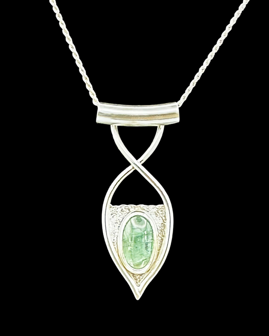 Green Tourmaline Pendant Necklace