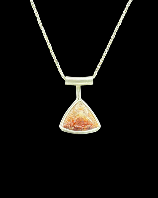 Fossilized Coral Pendant Necklace