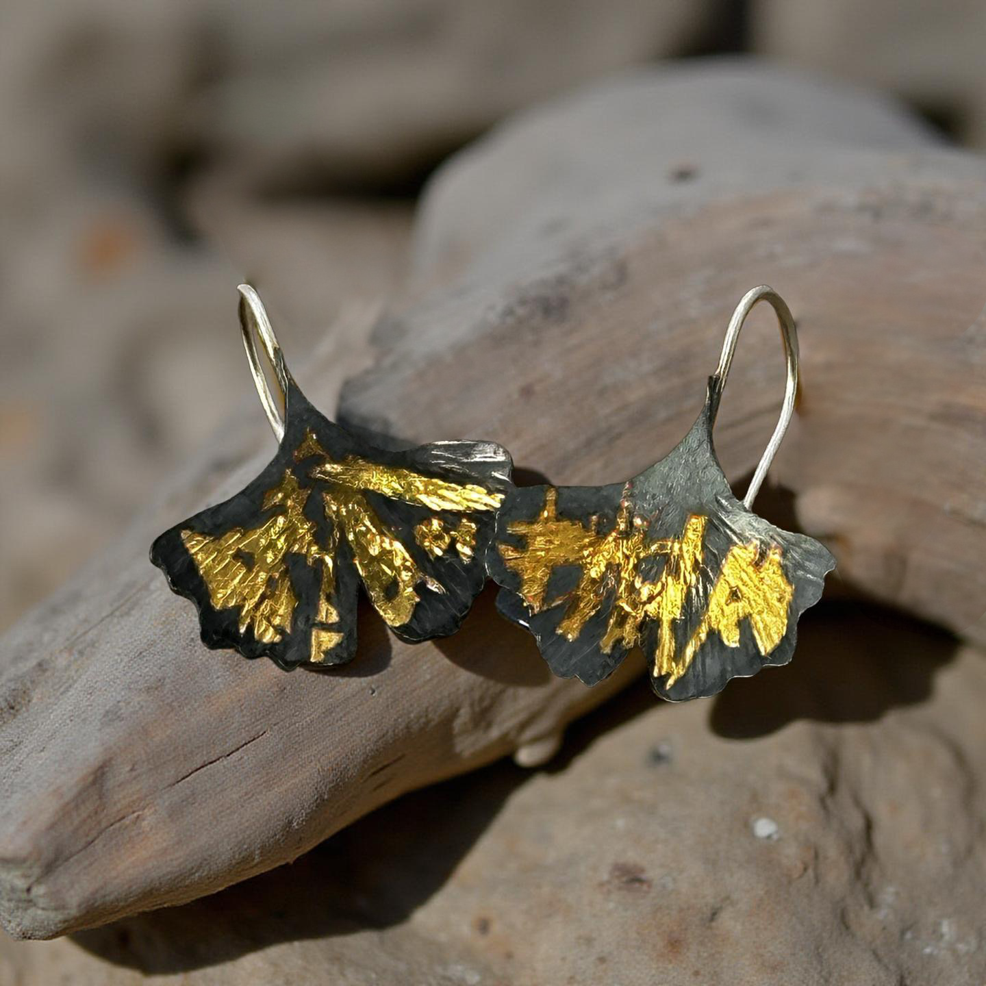 Keumboo Kinkgo Leaf Earrings