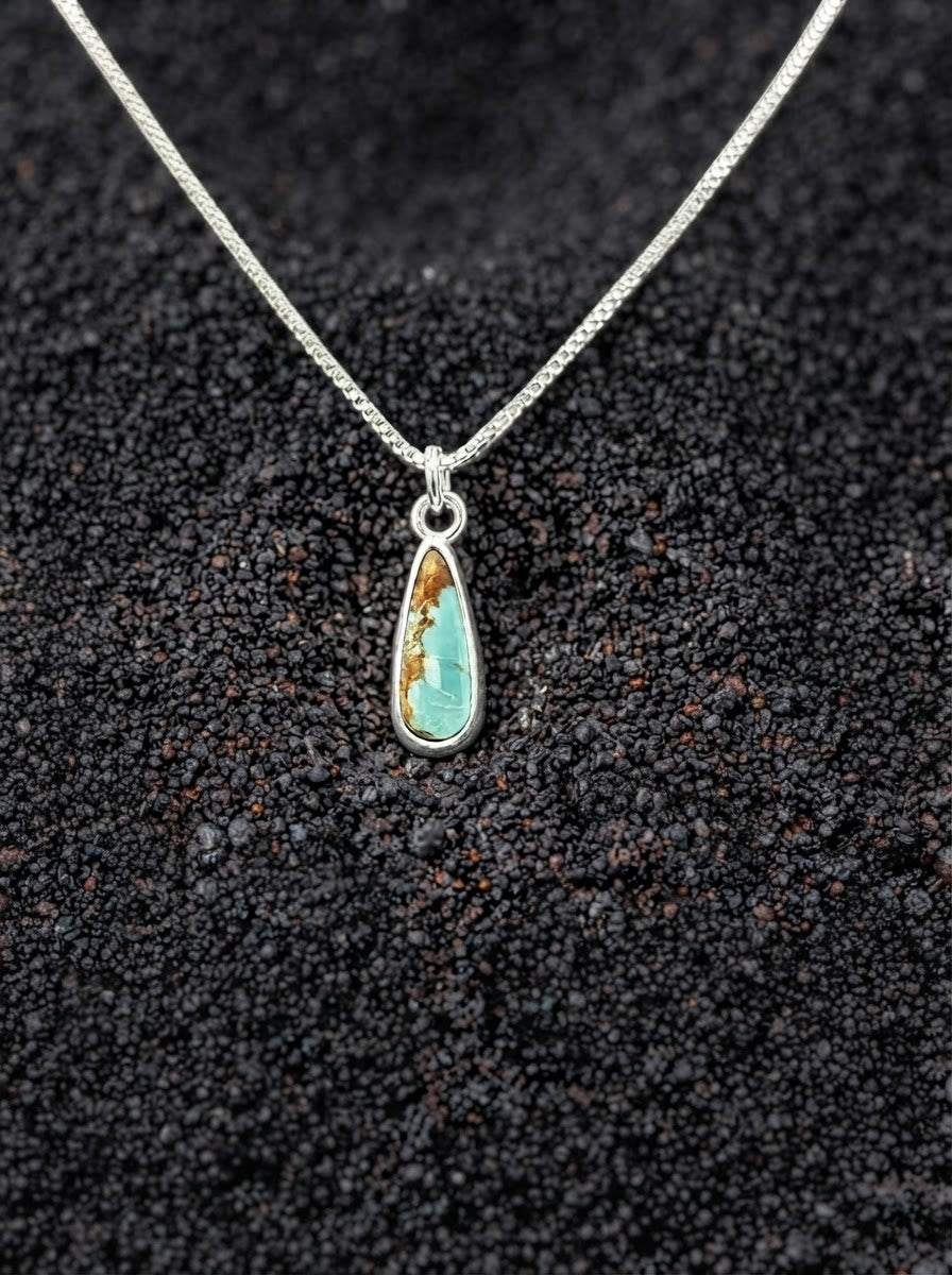 Turquoise Teardrop Necklace