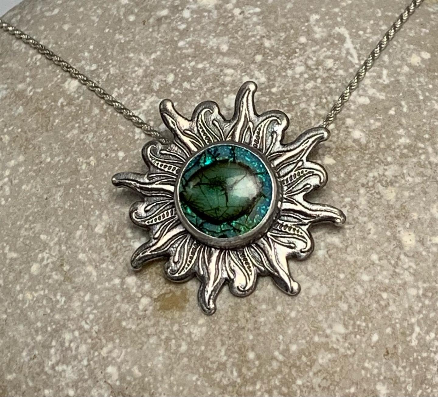 Sterling Opal in the Sun Necklace