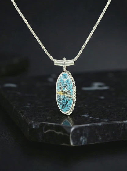 Cloud Mountain Turquoise Pendant Necklace