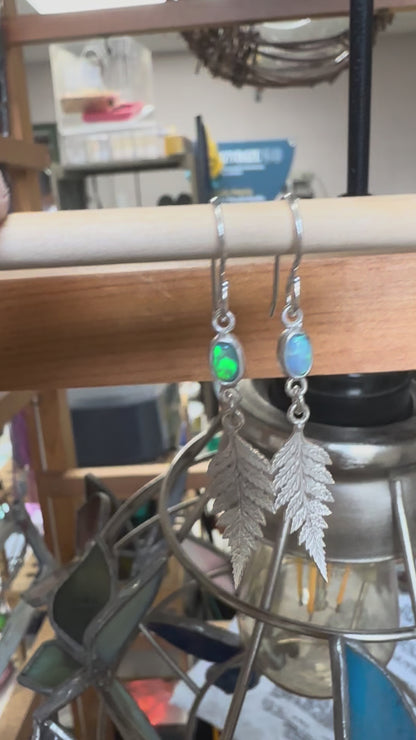Cultured Opal and Fern Drops