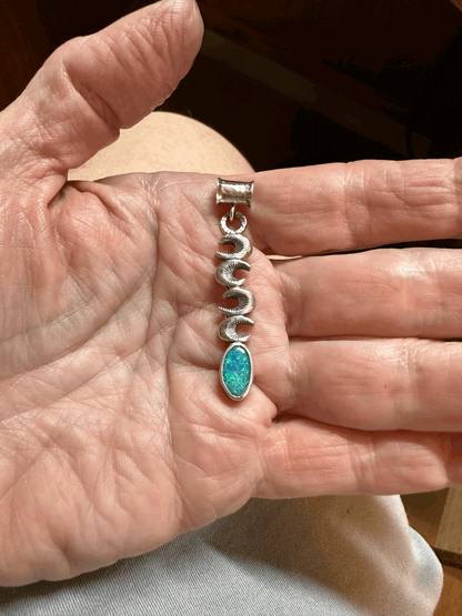 Infinity Moon Opal Necklace