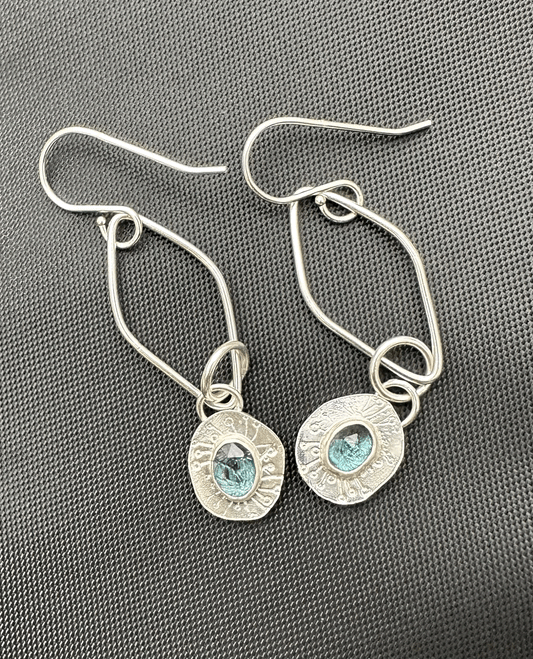 London Blue Topaz Drop Earrings